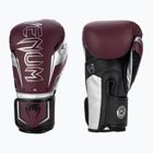 Boxerské rukavice Venum Elite Evo bordová/strieborná