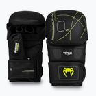 Sparingové rukavice Venum Training Camp 4.0 black/neo green