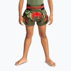 Detské tréningové šortky Venum Inferno Kids Muay Thai army green/orange