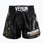 Pánske tréningové šortky Venum VTC Flames Muay Thai black/gold