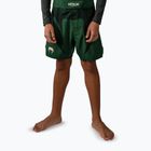 Detské tréningové šortky Venum Attack Kids Fightshorts forest green/off white