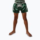 Detské tréningové šortky Venum Inferno Muay Thai forest green/off white