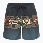 Quiksilver Pánske plavecké šortky Everyday Wordblock Volley 17" Graphite EQYJV04005-KVJ6