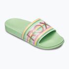 Dámske žabky ROXY Slippy II green stripe