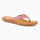 Dámske žabky ROXY Porto Raffia II raspberry