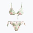 Dámske dvojdielne plavky ROXY Hibiscus Daze Elongated Tri basil party waves yw