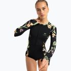 Dámsky plavecký longsleave ROXY Zip Lycra anthracite island escape