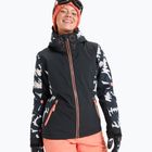 Dámska snowboardová bunda ROXY Free Jet true black/big flower
