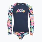 Dlhý rukáv + spodný diel plaviek ROXY Morning Flower Lycra Set mood indigo morning flowers