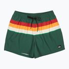 Pánske plavecké šortky Quiksilver Everyday Printed Volley 15" forest outside stripe