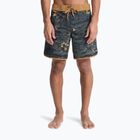 Pánske plavecké šortky Quiksilver Surfsilk Scallop 18" Black Sundown