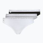 Dámske nohavičky Lacoste 8F1338 3 páry black/white/silver chine