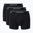 Pánske boxerky Lacoste 5H3202 Microfibra Negro 3 pack black