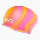 Plavecká čiapka TYR Multi-Color Long Hair Silicone orange/pink