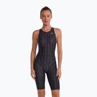 Dámske jednodielne plavky TYR Fusion 2 Aerofit Shortjohn black