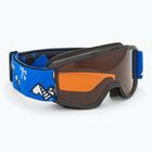 Detské lyžiarske okuliare Alpina Piney black/blue matt/orange