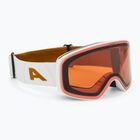 Lyžiarske okuliare Alpina Ladis Q white/ gold matt/ gold