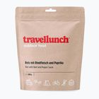 Mrazom sušené potraviny travellunch Pikantné hovädzie mäso s ryžou 250 g