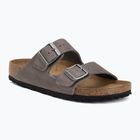 Šľapky BIRKENSTOCK Arizona Soft Footbed Oiled Leather Narrow iron