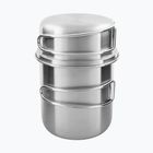 Súprava cestovného riadu Tatonka Handle Mug 600 ml steel