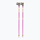 Lyžiarske palice LEKI Spitfire 3D neon magenta/neon yellow/berry