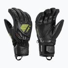 Detské lyžiarske rukavice LEKI WCR C-Tech 3D Junior black/ice lemon