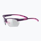 UVEX Sportstyle 802 Small V fialovo ružové matné/dymové slnečné okuliare
