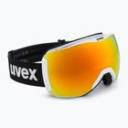 Lyžiarske okuliare UVEX Downhill 2100 CV Race white matt/mirror orange clear