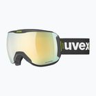 Lyžiarske okuliare UVEX Downhill 2100 CV Race black matt/mirror gold clear