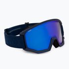 Lyžiarske okuliare UVEX Athletic FM navy matt/mirror blue green