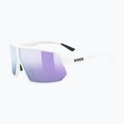Slnečné okuliare UVEX Sportstyle 237 biele matné/zrkadlové levanduľové