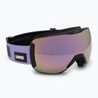 Lyžiarske okuliare UVEX Downhill 2100 CV black matt/mirror lavender green