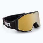 Lyžiarske okuliare UVEX Gravity FM black matt/mirror gold orange clear