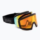 Lyžiarske okuliare UVEX Evidnt Attract S V + case black matt/mirror rainbow clear