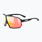 Slnečné okuliare UVEX Sportstyle 237 CV black matt/mirror red
