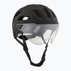 Cyklistická prilba UVEX Stride Visor black matt/litemirror silver