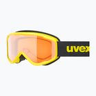 Detské lyžiarske okuliare UVEX Speedy Nova Jr yellow/lasergold