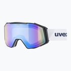 Lyžiarske okuliare UVEX Gravity FM S2 black matt/mirror blue