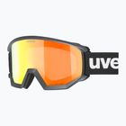 Lyžiarske okuliare UVEX Athletic CV black/mirror red