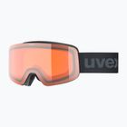 Detské lyžiarske okuliare UVEX Pwdr LG Jr black matt/orange/clear