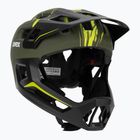 Detská cyklistická prilba UVEX React Fullface Jr dark olive matt