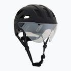 Cyklistická prilba UVEX Stride Visor black matt/lite mirror silver