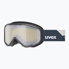 Detské lyžiarske okuliare UVEX Speedy Nova FM S2 black matt/mirror silver