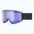 Lyžiarske okuliare UVEX Scenic P S0-S4 black matt/mirror blue/pola