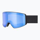 Lyžiarske okuliare UVEX Scenic FM S2 black matt/mirror blue