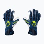 Detské brankárske rukavice uhlsport Hyperact Supersoft modro-biele 101123701