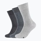 Pánske ponožky Skechers Basic 3 páry svetlo šedé melanžové