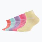 Detské ponožky Skechers Mesh Ventilation Quarter 5 pairs rainbow