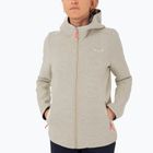 Dámska trekingová mikina  Salewa Sarner 2L Wool Fz Hoody oatmeal