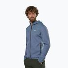 Salewa pánska trekingová mikina Puez Waffle Hyb PL HD java blue